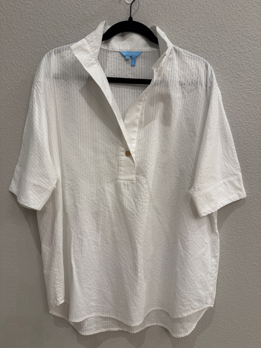 Draper James white blouse